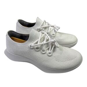 EUC Allbirds Tree Dashers Blizzard White Running Shoes Mens 14 TD1M14